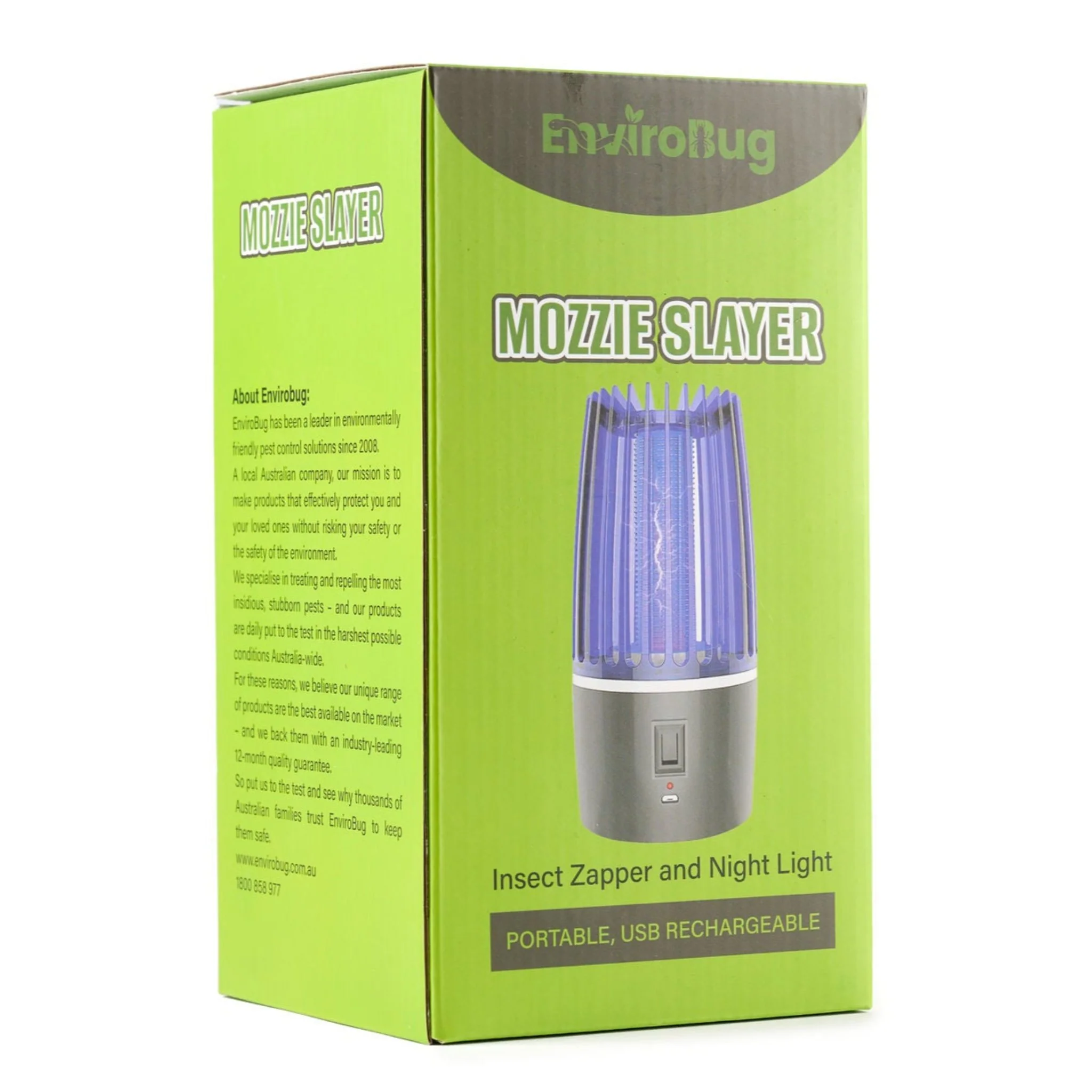 Envirobug Mozzie Slayer - Rechargeable Mozzie Zapper and Portable Night Light - Image 6