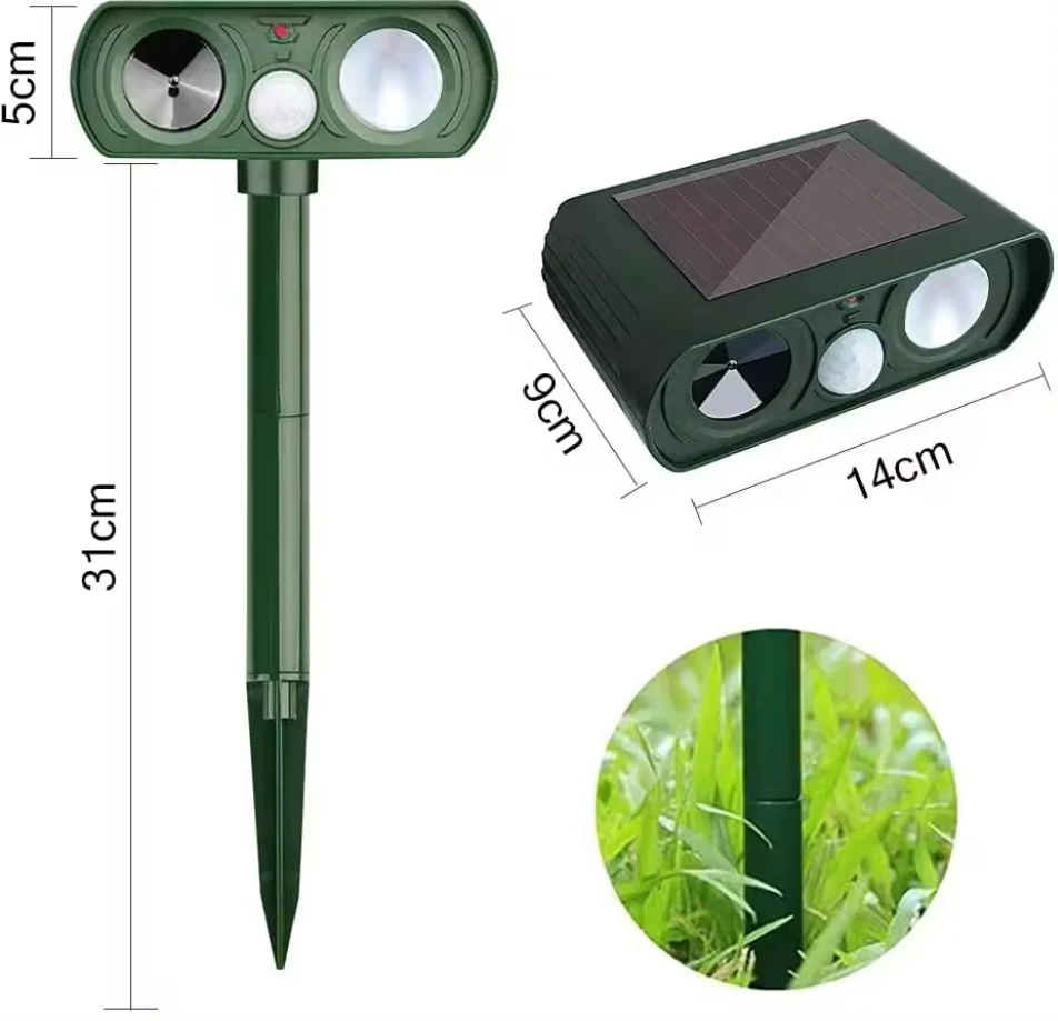 Garden Guardian - Solar Powered Ultrasonic Animal Repellent - Image 9